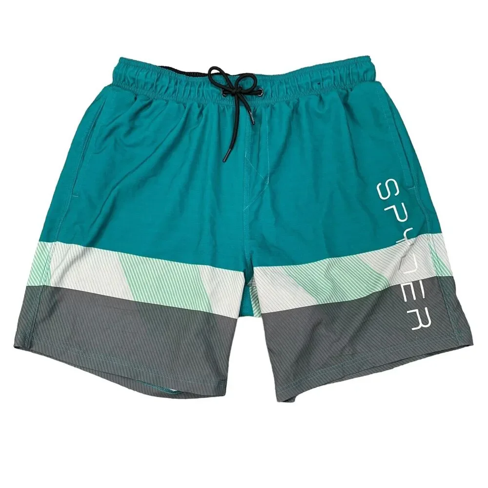 Spyder Swim Shorts Mens XL Extra Large Inner‎ Lined Beach Volley Athletic Train